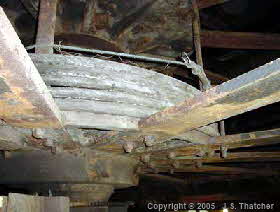South winder drum LH side spare rope. 